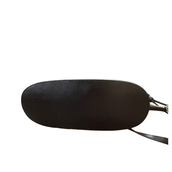 Furla Black Dome Crossbody Bag Chain Strap Gold Hardware - Picture 14 of 16